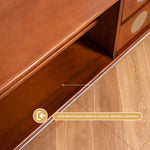 Load image into Gallery viewer, Walnut TV Stand Sliding Door TV Cabinet Spacious Storage Modern Style
