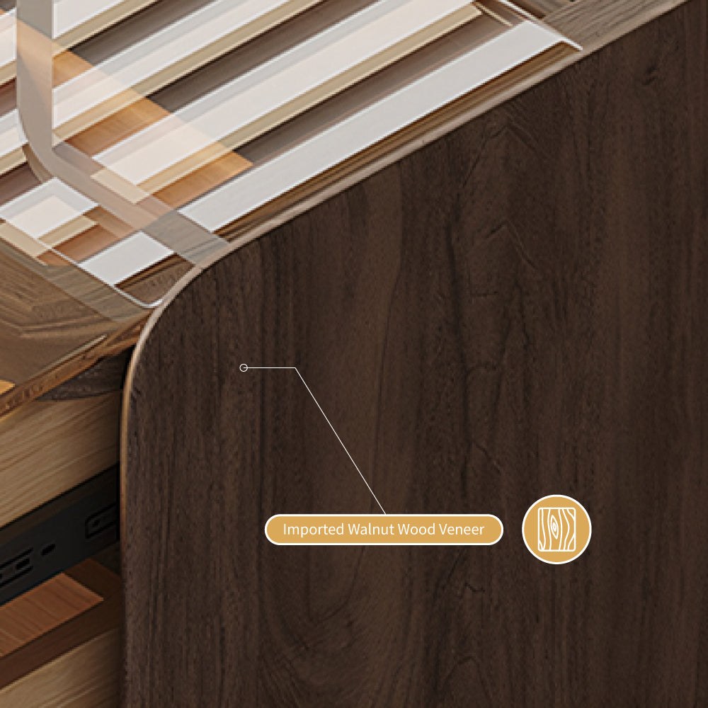 Functional Makeup Vanity Built-in Mirror Ample Storage Space-Saving Design
