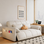 Load image into Gallery viewer, Modern Channel Wireless Control Tufted Scratch Resistance Synthetic Leather Sleeper Sofa Bed
