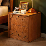 Load image into Gallery viewer, Vintage Solid Wood Bedroom Nightstand With Brass Knobs
