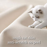 Load image into Gallery viewer, Modern Low-Profile Cat-Scratch Leather Sofa
