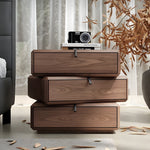 Load image into Gallery viewer, Modern Rotating Nightstand with 3 Spacious Drawers
