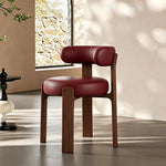Load image into Gallery viewer, Set of 2 Modern Sculptural Dining Chair Upholstered Seat Minimalist Accent Chair with Metal Frame
