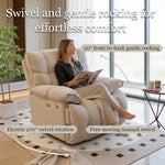 Load image into Gallery viewer, Electric Power Recliner Chair with Massage Heat Rocking Swivel &amp; Vibration
