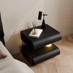 Load image into Gallery viewer, Modern Nightstand with Scratch-Resistant Leather &amp; Smart Sensor Lighting
