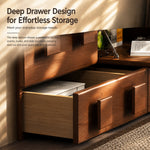 Load image into Gallery viewer, Retro Wood Bedside Table with Drawers for Bedroom
