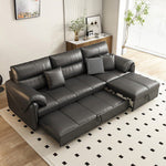 Load image into Gallery viewer, Modern Faux Leather Sofa Bed Convertible Sleeper with Pull Out Design Pet Friendly
