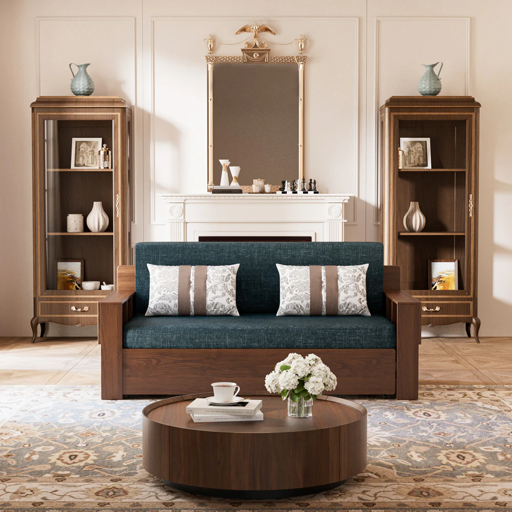Modern Storage Sofa Bed with Lift-up Function Space-saving Design Elegant and Practical