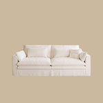 Load image into Gallery viewer, Modern Linen Fabric Sofa Removable Cover Deep Seat Feather Filled Couch
