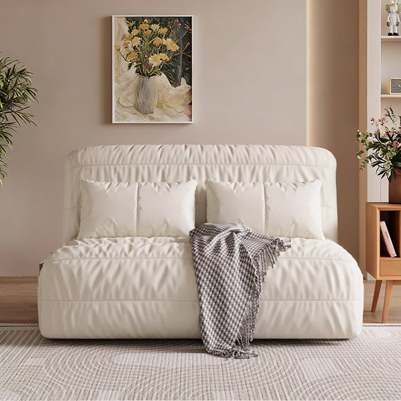 62.99'' Modern Electric Sofa Bed with Remote Control Cat Scratch Resistant Fabric Convertible Sleeper Couch Loveseat