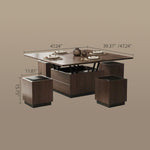 Load image into Gallery viewer, Modern Lift-Top Multifunctional Coffee Table with Storage &amp; Dining Function
