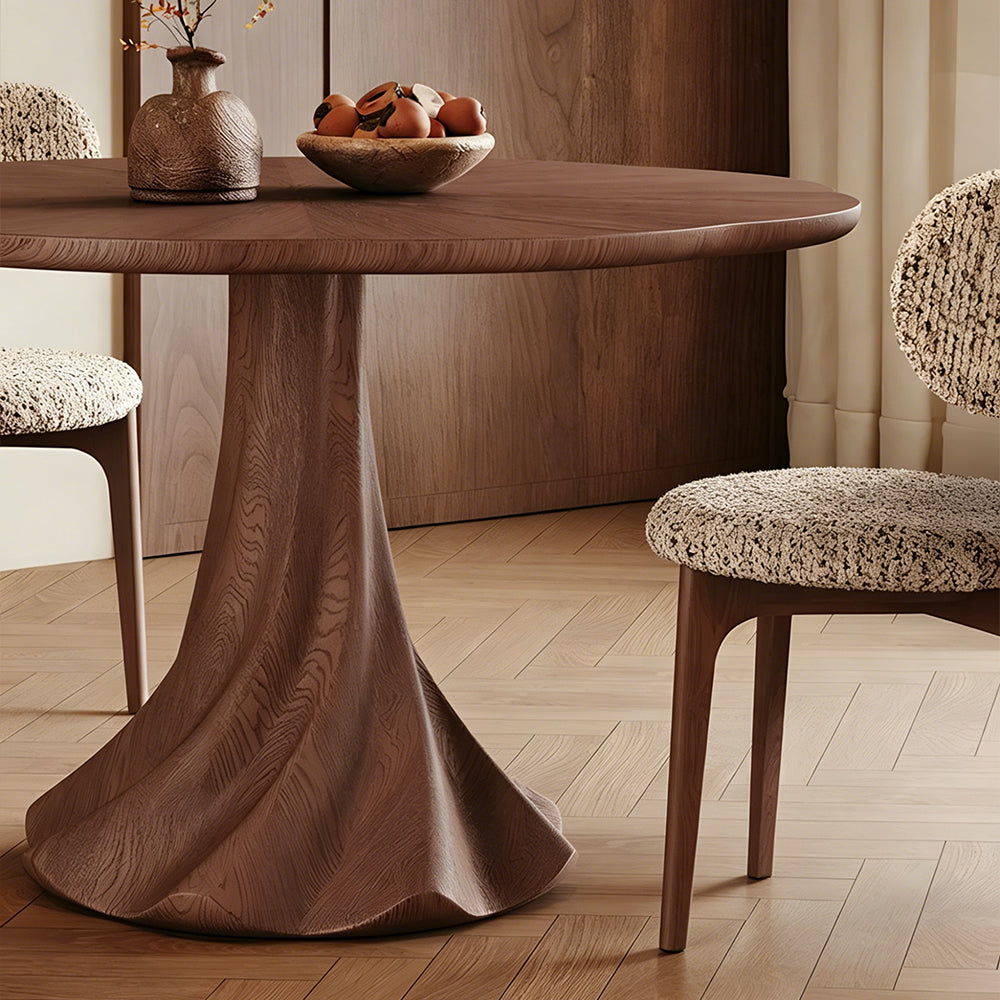 Contemporary Modern White Ash Solid Wood Surface Dinning Table