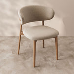 Load image into Gallery viewer, 2PCS Dining Chair Modern Ash Wood Frame Curved Backrest
