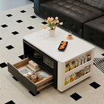 Load image into Gallery viewer, Modern Extendable Coffee Table with Hidden Storage Rolling Table
